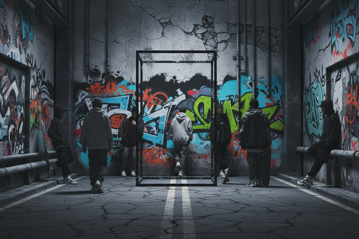 Ecommerce store background based on streetvwear styles